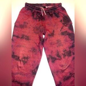 Jets Frans Sweatpants Jogger M Burgundy Red Black Men Sport Gym Valentine’s Day